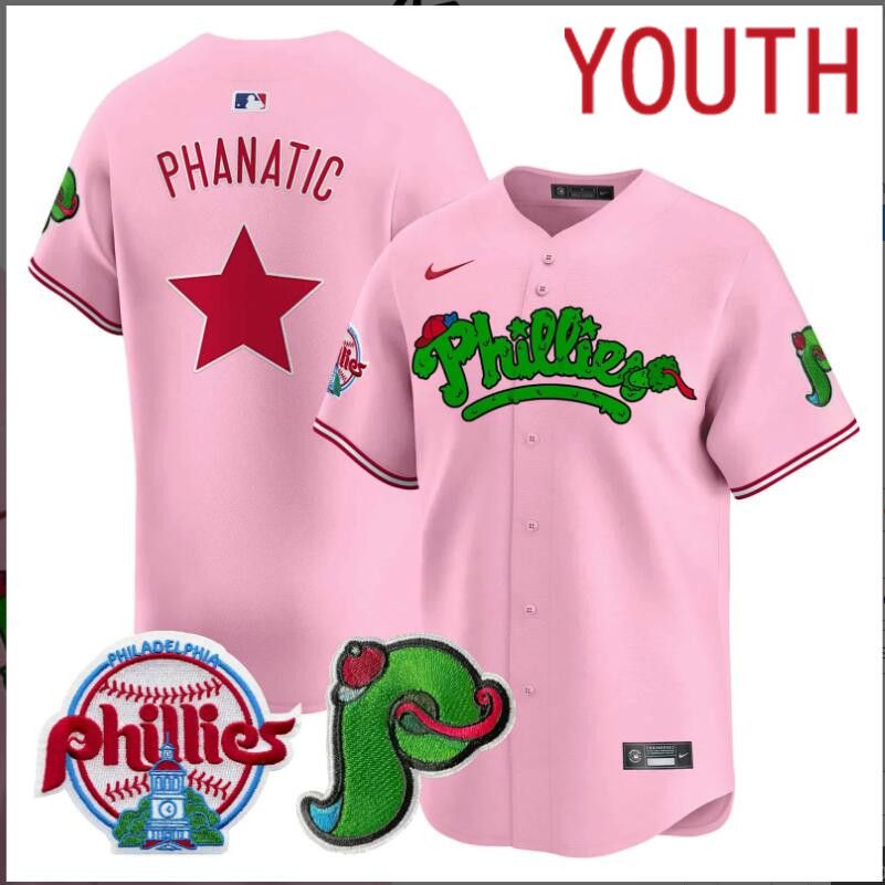 Youth Philadelphia Phillies  Phanatic pink Limited 2024 MLB Nike jersey